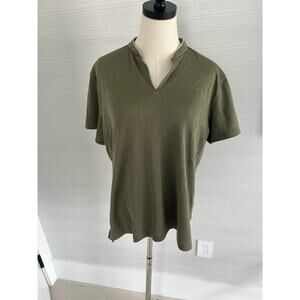 Women’s Nike Dri Fit Fairway Golf Polo Olive Green. Size XL